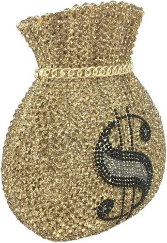 Vista 2 de Tngan Bolsa de dinero para mujer bolso de noche con cristales brillantes diamantes de imitación para boda fiesta graduación bolso de fiesta