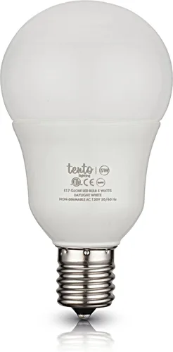 Vista 7 de Bombilla LED E17 de luz diurna 6000k 40 W de repuesto 5 vatios solamente Bombillas LED de globo de base intermedia E17 paquete de 4 bombillas LED