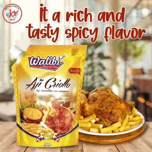 Vista 5 de Walibi eJoyStore Aji Criollo - Salsa Pimienta Peruana Amarilla Caliente 7.05 oz