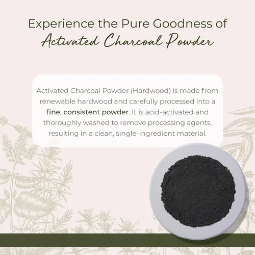 Vista 2 de Starwest Botanicals Polvo de carbón activado de madera dura estadounidense de grado alimenticio, bolsa a granel de 1 libra