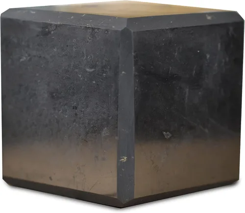 Vista 21 de Shungite World Cubo de shungite auténtico pulido de 1.18 pulgadas / 1.18 pulgadas, cristal curativo natural, cubo negro real, protección