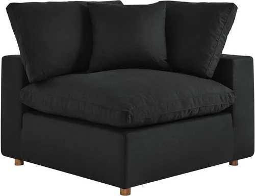 Vista 3 de Modway Commix Sofá seccional tapizado de 7 piezas con relleno de plumón
