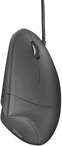 Vista 3 de Trust Verto Ratón ergonómico vertical con iluminación LED, color negro Prevention of Mouse Arm / Tennis Elbow (RSI Syndrome) for Right Handed