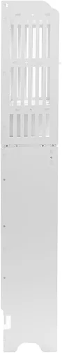 Vista 8 de Gabinete de almacenamiento sobre el inodoro, gabinete de inodoro de 4 niveles con gabinete y puerta, estante organizador para ahorrar espacio