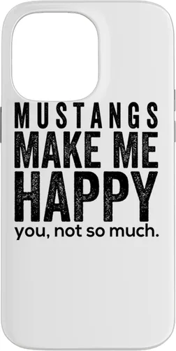 Vista 20 de Funda de regalo para iPhone 13 Pro Mustangs make me happy you not so much funny Horse
