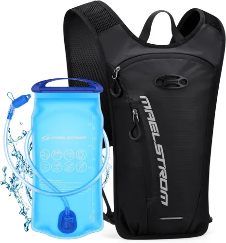 Vista 10 de Maelstrom Hydration Backpack with 2L Water Bladder,Lightweight Running Vest BPA-free,Breathable Shoulder and Back panel,Adjustable Chest
