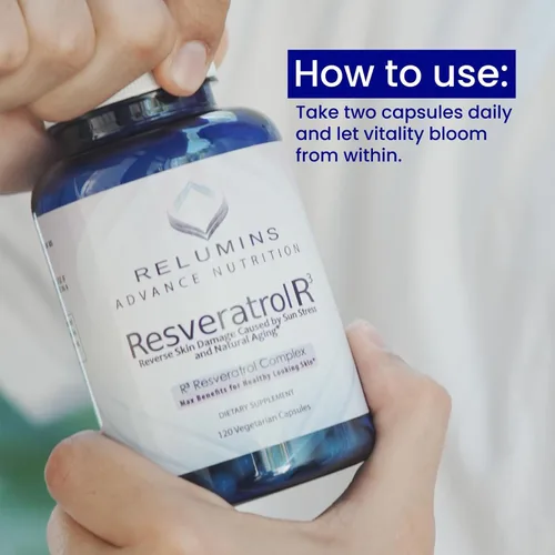Vista 6 de Relumins Suplemento Resveratrol de 600 mg – Antioxidante de alta potencia con semilla de uva y extracto de vino tinto – Apoya la piel, la salud