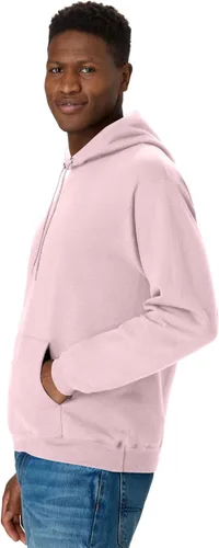 Vista 4 de Hanes - Sudadera con capucha EcoSmart para hombre Rosa pálido