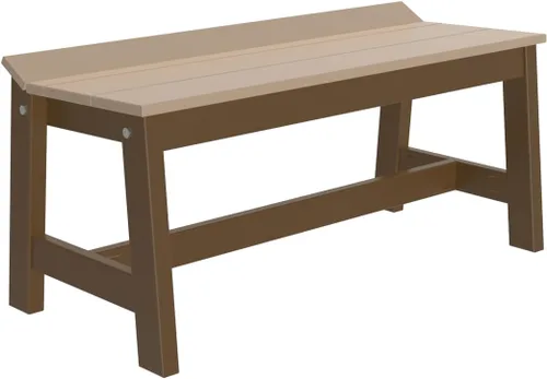 Vista 30 de Furniture Barn USA Poly Lumber - Banco de comedor de 41 pulgadas, caoba antigua multicolor (Antique Mahogany)