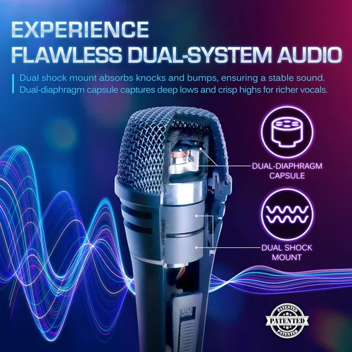 Vista 3 de CAROL Sigma-plus1 XLR - Micrófono vocal con cable, supercardioide dinámico, estudio Patented dual-shock-mount and dual-diaphragm capsule. Ideal