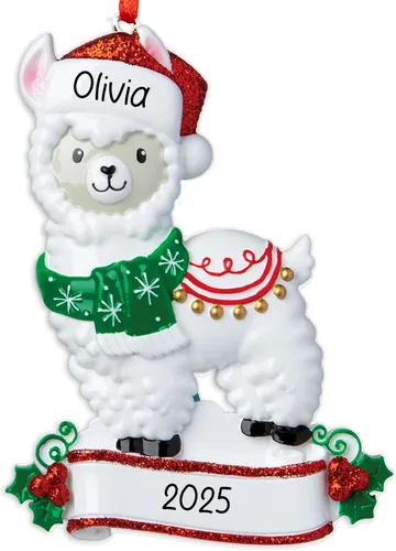 Vista 15 de Adorno de Navidad personalizado de cerdo 2026 Cerdito en el charco, animal de granja de granero, decoración de árbol de Navidad de cerdo y cerdo