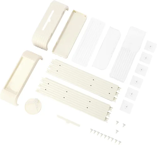 Vista 7 de Organizador de maquillaje de gran capacidad de 16 x 5 x 28 pulgadas, organizador de cosméticos a prueba de polvo de 4 niveles, organizadores de baño