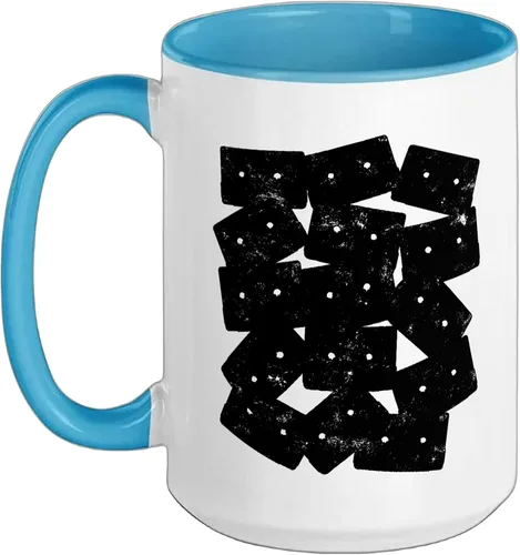Vista 10 de Retro Cassette 90s 80s Theme Party Outfit Costume Ceramic Mug, Black/White, 11oz