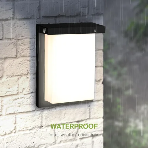 Vista 7 de ASD Lámpara LED de pared para exteriores de 8", aplique de casa para puerta delantera 3CCT, regulable, impermeable, certificada por ETL 12W
