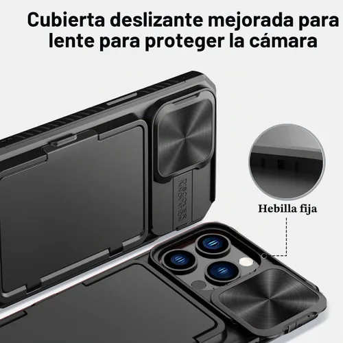 Vista 3 de BXYJY Funda tipo cartera para iPhone 15 Pro, tarjetero (4-5 tarjetas)
