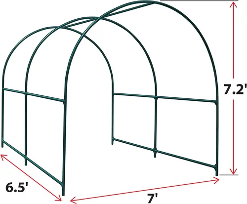 Vista 2 de BenefitUSA Marco grande de repuesto para invernadero de plantas de jardín para flores, frutas, verduras, fiestas (6.5 x 7 x 7.2 pies)