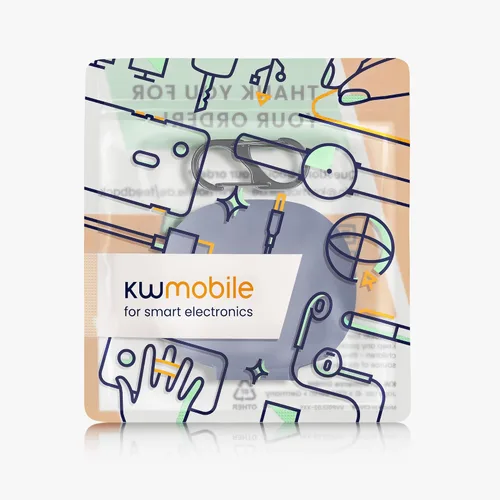 Vista 7 de kwmobile Funda de silicona compatible con Xiaomi Redmi Buds 4 Lite - Funda adhesiva con clip - Lavanda