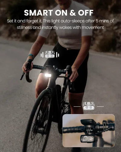 Vista 7 de Magicshine HORI1300S - Faro delantero para bicicleta, compatible con Garmin/Wahoo, 1300 lúmenes, luz delantera de haz alto y bajo, USB-C recargable