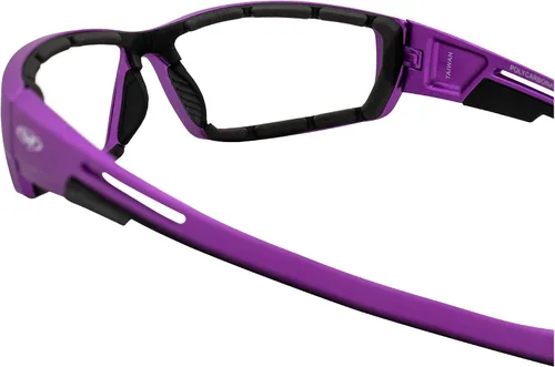 Vista 6 de Global Vision Sly - Gafas de sol acolchadas para mujer, montura metálica morada