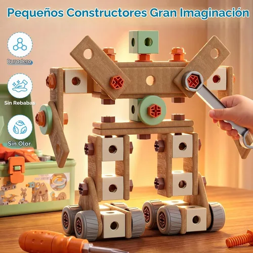 Vista 7 de CUTE STONE Juego de herramientas para niños de 168 piezas con taladro