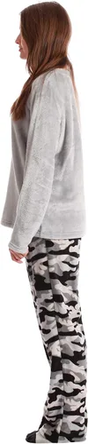 Vista 3 de Just Love - Conjunto de pijama ultrasuave para mujer, camisón, pantalón deportivo y calcetines a juego