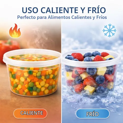 Vista 7 de 16 onzas [paquete de 12] recipientes de plástico sin BPA para almacenar