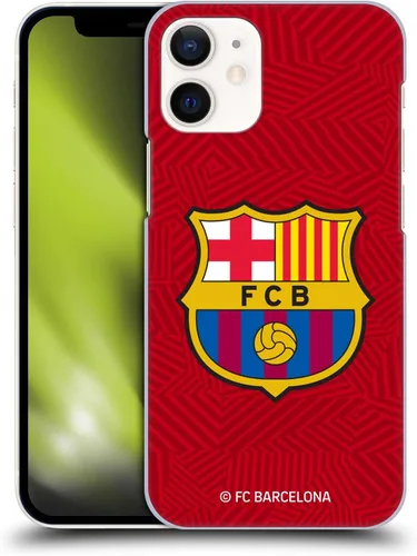 Vista 10 de Head Case Designs Funda rígida con licencia oficial del FC Barcelona Black Crest compatible con Apple iPhone 12 Mini