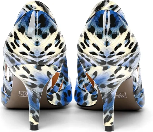 Vista 4 de Zapatos de tacón medio para mujer, con puntera puntiaguda, de 2.5 pulgadas