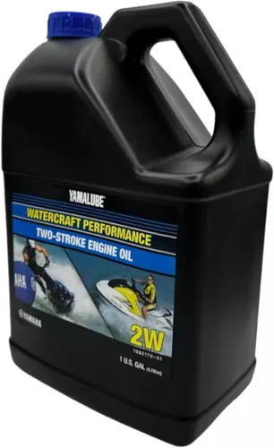 Vista 4 de Yamaha, 1 galón de aceite Yamalube 2-W para motor 2 tiempos para moto de agua Waverunner