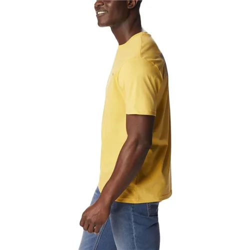 Vista 5 de Camiseta de Manga Corta Hombre Columbia 1834041742 Amarillo