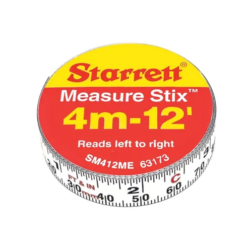 Vista 8 de Starrett Cinta métrica Stix, 1/2" x 48" (4'), estilo S1