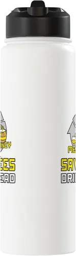 Vista 2 de Bees Honey Mead - Mead Making Brew Mead Stainless Steel Insulated Water Bottle