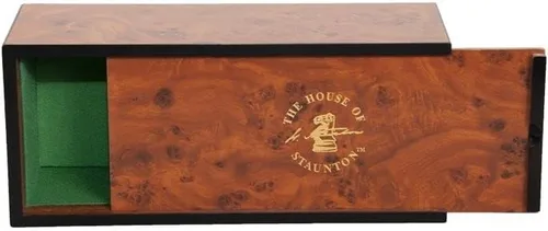 Vista 6 de The House of Staunton Caja de ajedrez deslizante Ébano (Macassar Ebony)