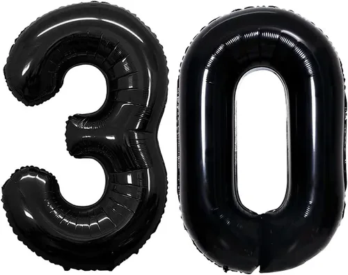 Vista 23 de Goer, conjunto de globos de papel aluminio para decoraciones de cumpleaños, globos de las letras de feliz cumpleaños y de números Oro