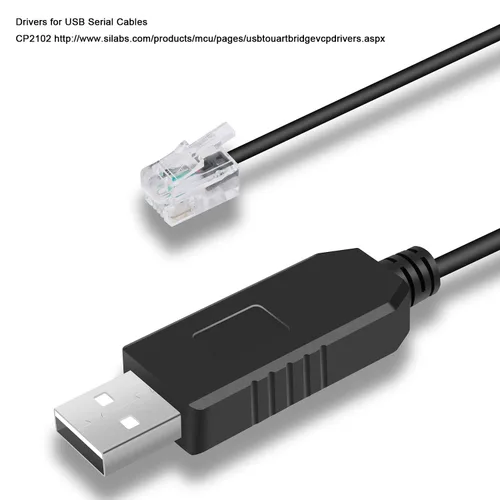 Vista 3 de Cable serie USB RS232 a RJ9 para PC Connect para Celestron Nexstar EQ6 Cable de control manual Cable adaptador serie