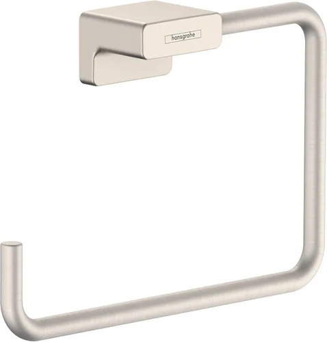Vista 4 de hansgrohe AddStoris 41754340 - Toallero en cromo negro cepillado, accesorios de 5 pulgadas