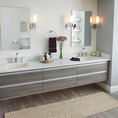 Vista 3 de American Standard 610000.222 Boulevard Lavabo rectangular de cerámica para baño, 20.25 pulgadas de largo x 16 pulgadas de ancho x 8 pulgadas