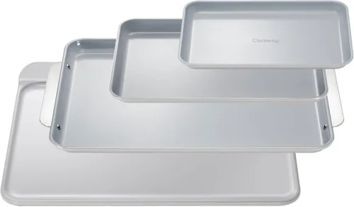 Vista 19 de Caraway Bandeja de cerámica antiadherente para hornear, revestimiento de cerámica naturalmente resbaladizo, no tóxico, libre de PTFE ni PFOA