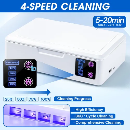Vista 9 de Caja del limpiador de herramientas del clavo, con la carga USB