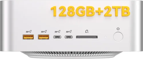 Vista 13 de Mini PC GEEKOM Air12, Intel 7505 (Beats N5095), RAM de doble ranura de 8 GB Negro