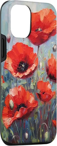 Vista 3 de Funda para iPhone 12/12 Pro Red Poppies Flowers In A Field