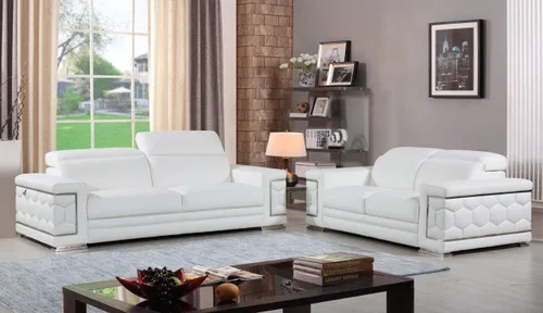 Vista 27 de Blackjack Furniture Usry - Sofá tapizado de piel italiana, color caqui