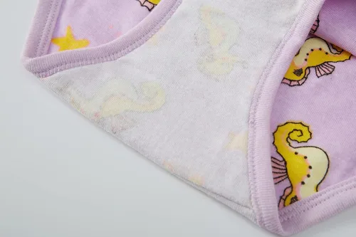 Vista 5 de Cadidi Dinos Little Girls' Soft Cotton Underwear Kids Cool Breathable Comfort Panty Briefs Toddler Undies(Pack of 6)