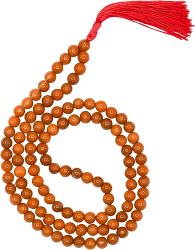Vista 21 de Collar y Pulsera de Cuentas de Oración Japa Mala de Amazing Gemstone, 108 Cuentas para Meditación turquesa (African Turquoise)