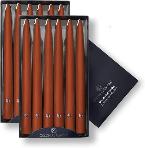 Vista 81 de Colonial Candle Handipt Collection - Vela cónica sin perfume, color blanco, 6 pulgadas, paquete de 12, hasta 4 horas de combustión
