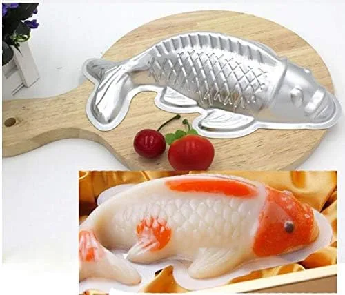 Vista 9 de Molde Koi en forma de pez - Molde para pastel de aleación de aluminio 3D (10 pulgadas)