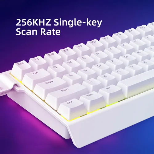 Vista 4 de IROK Mer68 SE Wired 68 Keys, Magnetic Switch Mechanical Keyboard, 8KHZ Polling Rate/Latency As 0.125MS/64KHZ All Keys Scan Rate/ARGB, Hot Swappable