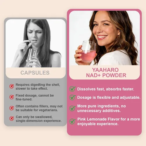 Vista 7 de Suplementos NAD para mujeres 5000 mg, polvo liposomal NAD+ con resveratrol, péptidos de colágeno, biotina, CoQ10 y TMG para un envejecimiento