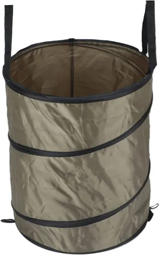 Vista 9 de Cubo de basura plegable, resistente al agua, tela Oxford, anillos de acero reforzados, para camping, papelera plegable, portátil, plegable