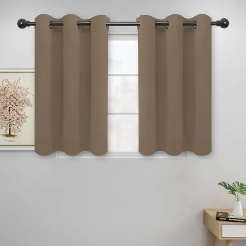 Vista 190 de Easy-Going - Cortinas opacas para dormitorio, aislamiento térmico sólido con ojales, cortinas de ventana para reducción de ruido, cortinas